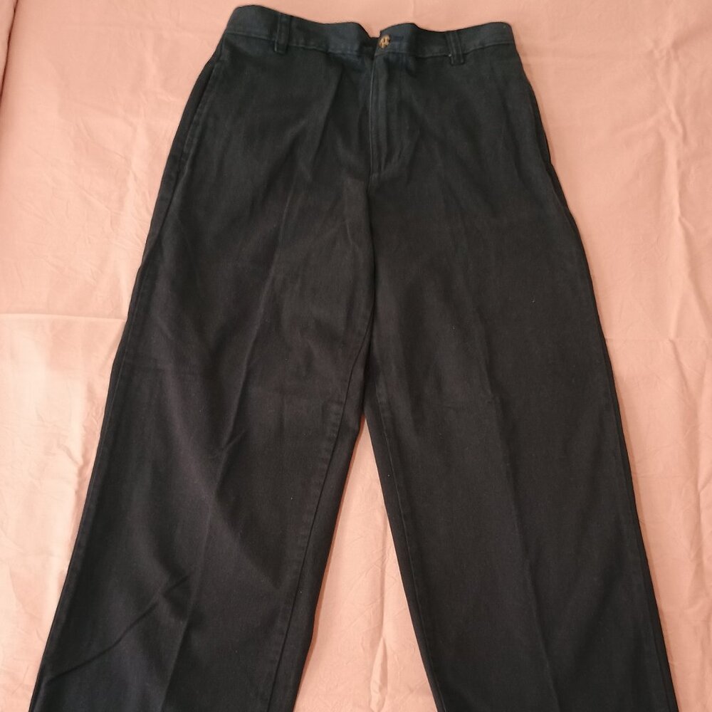 Boys Size 14 Or NWOT Size 12 Dress Chino Pants 4 Pockets Navy 100% Cotton Preppy